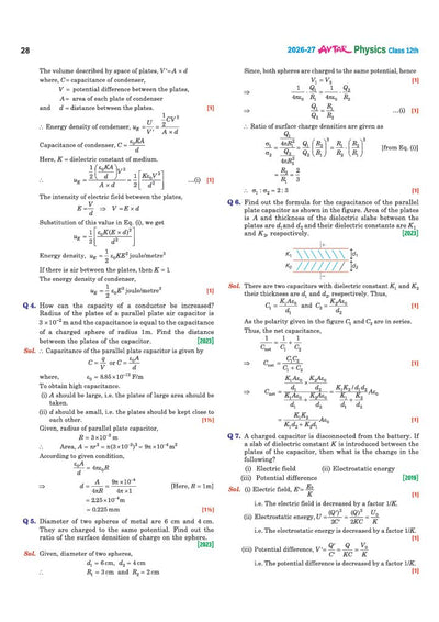 Avtar UP Board Physics Class 12 Exam 2027 | Chapterwise Question Bank | 5 Board-Style Practice Papers | 5 Years Unsolved Papers | Based on NCERT & NEP 2020