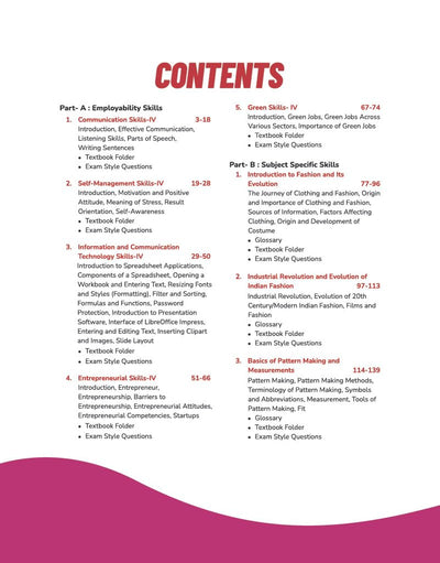A Textbook of Fashion Studies for CBSE Class 12 | Skill Education (Subject Code 837) | Employability Skills, Subject-Specific Skills, Diagrams & Exam-Style Questions | As per Latest CBSE Syllabus 2026–27