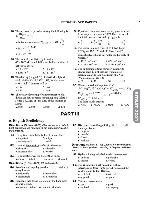 BITSAT 2027 | 10 Years Solved Papers (2026–2017) | 100% Original Questions with Detailed Solutions | 3 Mock Tests for 2027