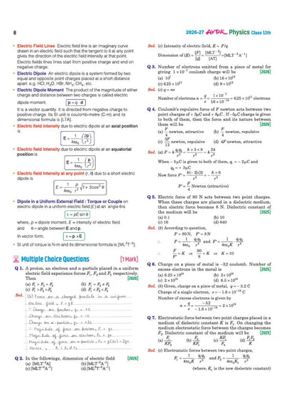 Avtar UP Board Physics Class 12 Exam 2027 | Chapterwise Question Bank | 5 Board-Style Practice Papers | 5 Years Unsolved Papers | Based on NCERT & NEP 2020