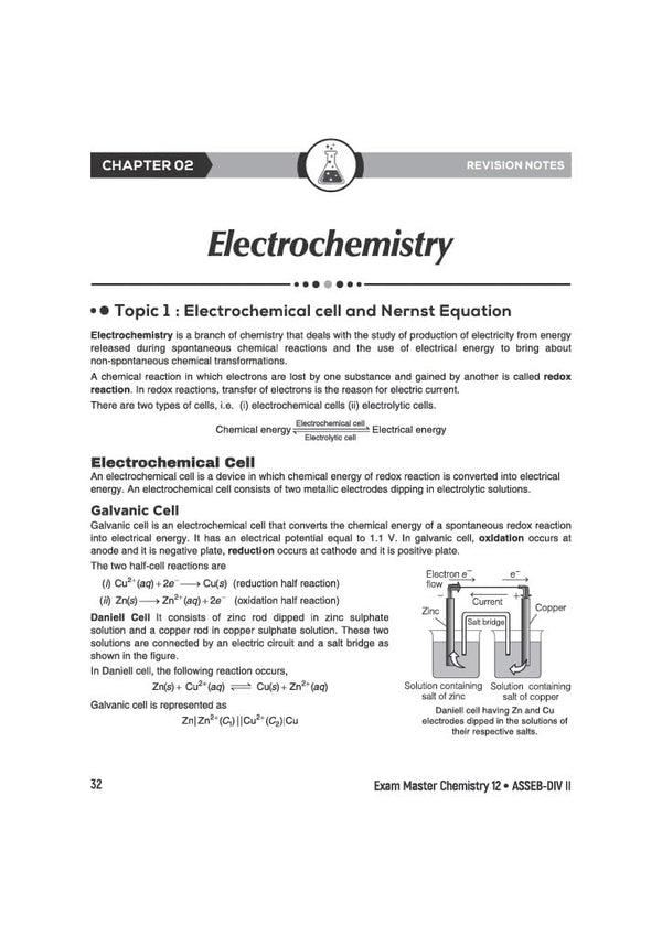 Exam Master Chemistry Class 12 for ASSEB Division-II Exam 2027 | Chapterwise & Topicwise Coverage of Complete Syllabus, Board Questions (2026–2009), Model Question Bank Solutions & Sample Papers