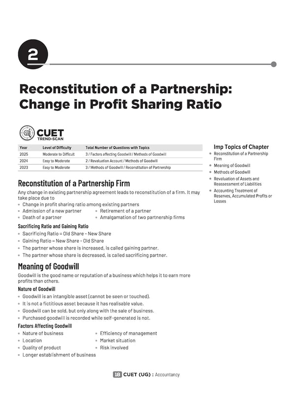 CUET UG 2026 Accountancy | Chapterwise Notes & Question Bank | Based on NTA Pattern | 1000+ NCERT MCQs, Assertion Reason & Case-Based Questions | Chapterwise Mindmaps & Flash Cards | Free Online Digital Support
