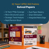 32 Years UPSC IAS Prelims Solved Papers (2026–1995) | GS Paper 1 & CSAT Paper 2 | Chapterwise & Topicwise PYQs with Detailed Solutions, Elimination Techniques, 5-Year Trend Analysis & FREE Revision Bullets Booklet | Hindi Medium