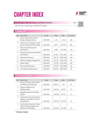 SSC General Studies Chapterwise 7600+ MCQs | For CGL, CHSL, CPO, MTS, GD & Steno Exams | Eduquity & TCS Questions Till 2026 | Quick Revision Points + 100% Detailed Solutions
