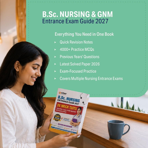 B.Sc. Nursing Entrance Exam 2027 | 20 Mock Tests for AIIMS & All Other Nursing Entrance Exams | 2000+ Fully Solved MCQs, OMR-Based Tests, Quick Revision Pointers & Solved Paper 2026