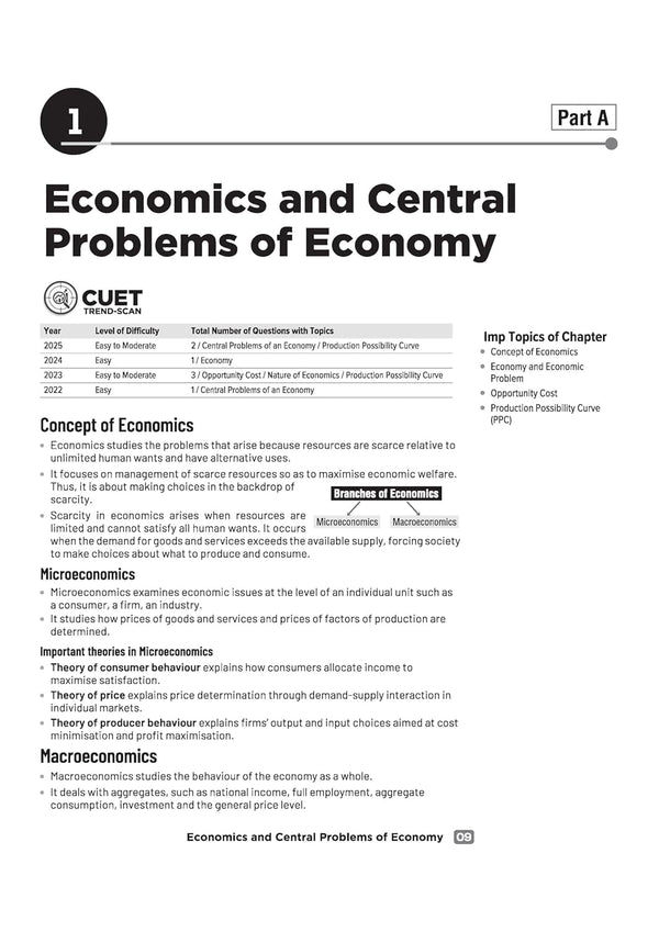 CUET UG 2026 Economics | Chapterwise Notes & Question Bank | Based on NTA Pattern | 1000+ NCERT MCQs, Assertion Reason & CBQs | Mindmaps & Flash Cards | Free Online Digital Support