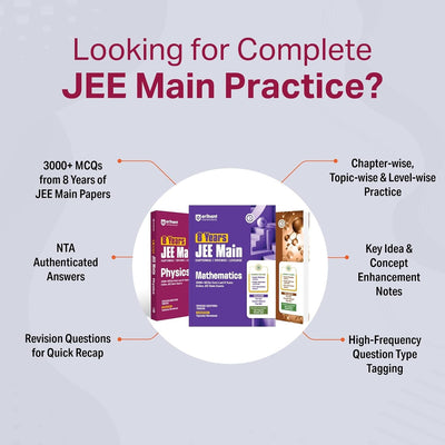 Combo of 8 Years JEE Main | Physics, & Chemistry | Chapterwise, Topicwise & Levelwise 3000+ PYQs | English Medium