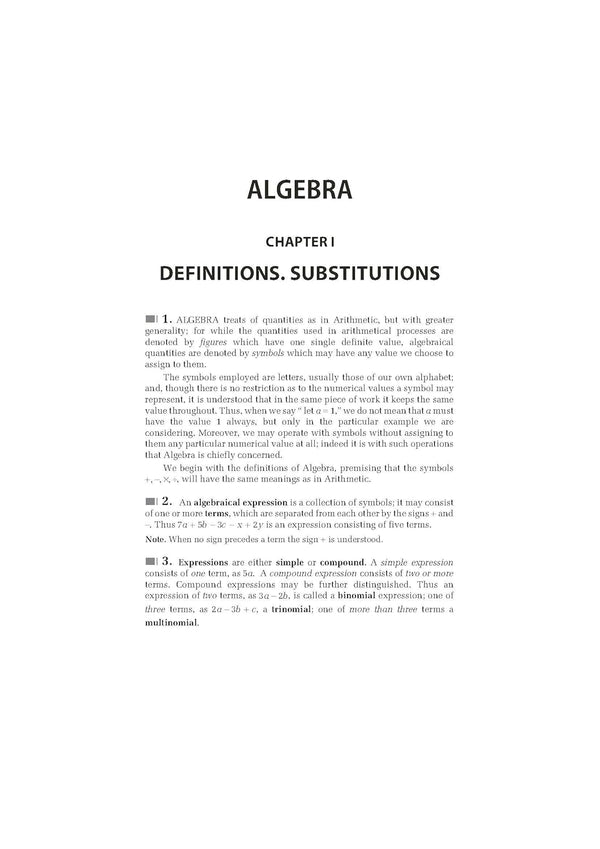 Classic Texts Series Algebra for Beginners by Hall and Knight | Foundation Algebra Book for JEE, CUET, Engineering Entrance and Competitive Exams 2027