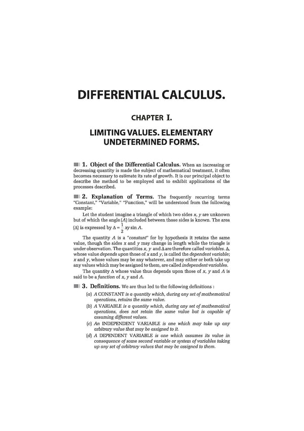 Classic Texts Series Differential Calculus for Beginners by Joseph Edwards | Concept-Based Calculus Book for JEE, IIT, CUET, Engineering Entrance and Competitive Exams 2027