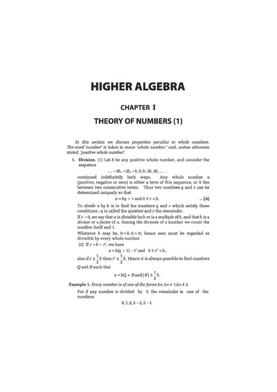 Classic Texts Series Higher Algebra by Barnard and Child | Algebra Book for JEE, CUET, Engineering Entrance, and Competitive Exams 2027