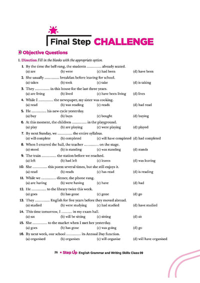 Step Up English Grammar for CBSE Class 9 | Based on NEP 2020 | Grammar & Creative Writing | Step Check for Practice, Exam Pattern, Previous Year Questions & Competency-Based Questions