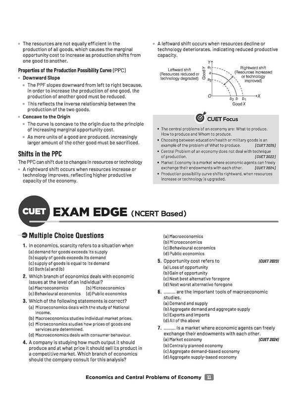 CUET UG 2026 Economics | Chapterwise Notes & Question Bank | Based on NTA Pattern | 1000+ NCERT MCQs, Assertion Reason & CBQs | Mindmaps & Flash Cards | Free Online Digital Support