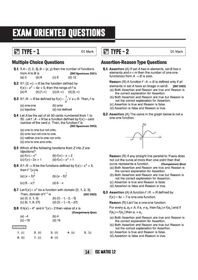 ISC Mathematics Class 12 Exam | Quick Theory, Exam Pattern Questions & Sample Papers | As per Latest ICSE Syllabus | Que Bee 2nd Edition