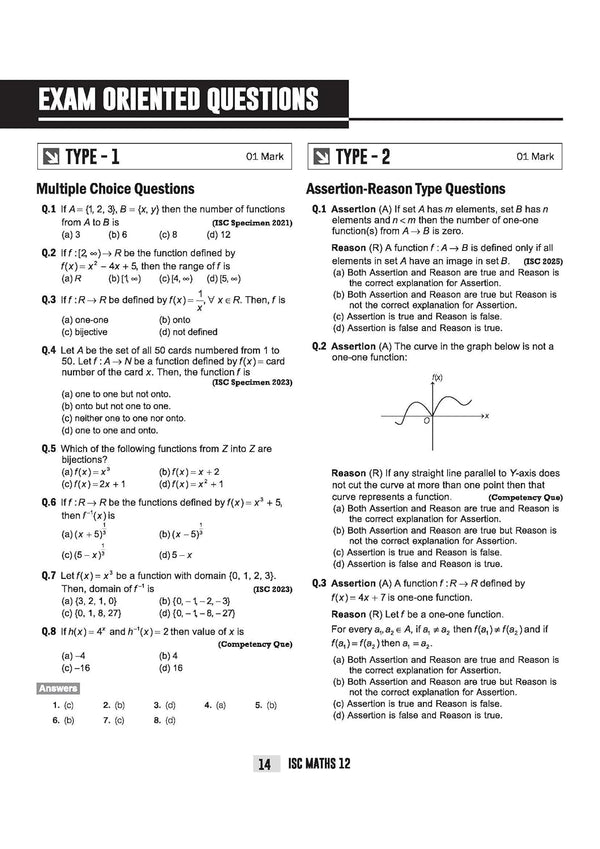 ISC Mathematics Class 12 Exam | Quick Theory, Exam Pattern Questions & Sample Papers | As per Latest ICSE Syllabus | Que Bee 2nd Edition