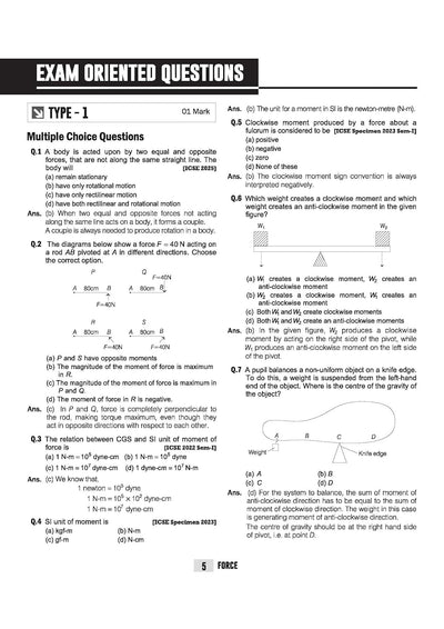 ICSE Physics Class 10 Exam | Quick Theory, Exam Pattern Questions & Sample Papers | As per Latest ICSE Syllabus | Que Bee 2nd Edition