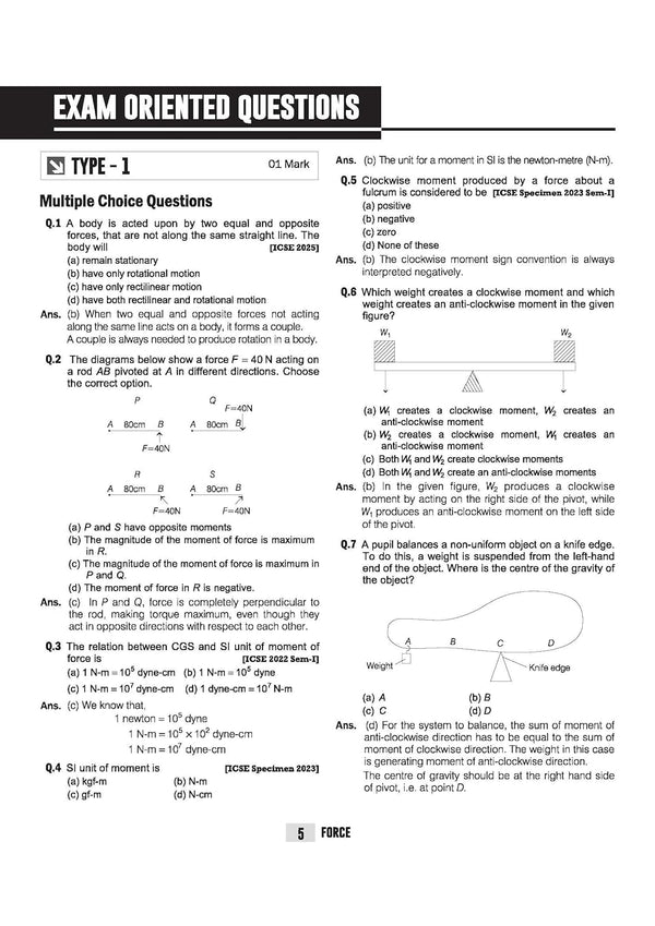 ICSE Physics Class  10 Exam | Quick Theory, Exam Pattern Questions & Sample Papers | As per Latest ICSE Syllabus | Que Bee 2nd Edition