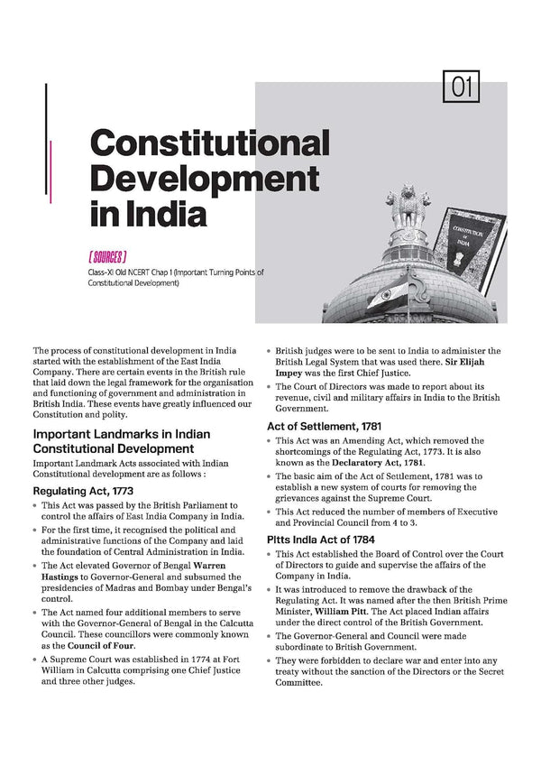 NCERT Notes Indian Polity & Governence (Class 6-12) | 2nd Revised Edition | For UPSC and Other Competitive Exams | English Medium
