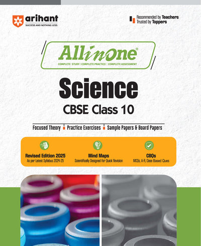 All In One Combo Class 10Science, Mathematics, Social Science, English for CBSE Exam 2025 (Set of 4 Books)