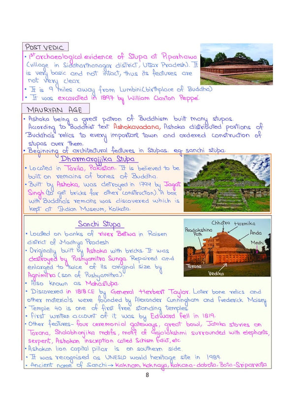 PULSE 3.0 Handwritten Notes: Art & Culture| Fully Revised Edition with SMART Framework | for UPSC Prelims, State PCS and Other Competitive Exam