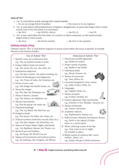 Step Up English Grammar for CBSE Class 9 | Based on NEP 2020 | Grammar & Creative Writing | Step Check for Practice, Exam Pattern, Previous Year Questions & Competency-Based Questions