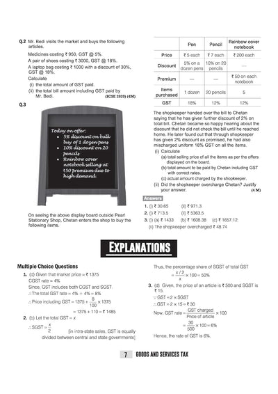 ICSE Mathematics Class10 Exam | Quick Theory, Exam Pattern Questions & Sample Papers | As per Latest ICSE Syllabus | Que Bee 2nd Edition