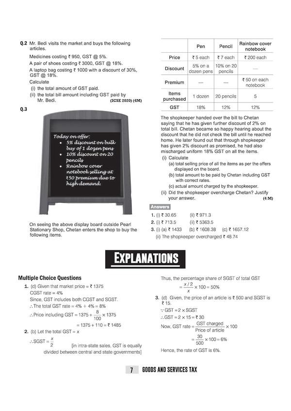 ICSE Mathematics Class  10 Exam | Quick Theory, Exam Pattern Questions & Sample Papers | As per Latest ICSE Syllabus | Que Bee 2nd Edition