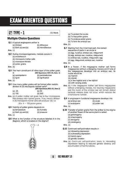 ISC Biology Class 12 Exam | Quick Theory, Exam Pattern Questions & Sample Papers | As per Latest ICSE Syllabus | Que Bee 2nd Edition