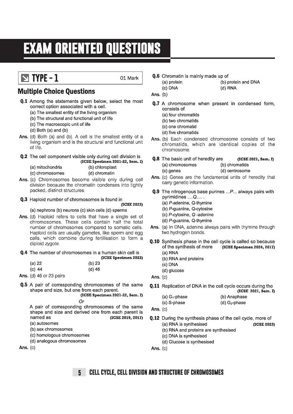 ICSE Biology Class  10 Exam | Quick Theory, Exam Pattern Questions & Sample Papers | As per Latest ICSE Syllabus | Que Bee 2nd Edition