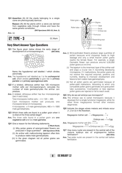 ISC Biology Class 12 Exam | Quick Theory, Exam Pattern Questions & Sample Papers | As per Latest ICSE Syllabus | Que Bee 2nd Edition