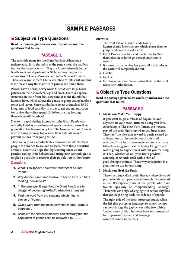 All in One English Class 7 for CBSE Exam 2025-26 | Based on the latest NCERT | Mind Map in Each Chapter | All types of Questions, MCQs, and Sample Question Papers