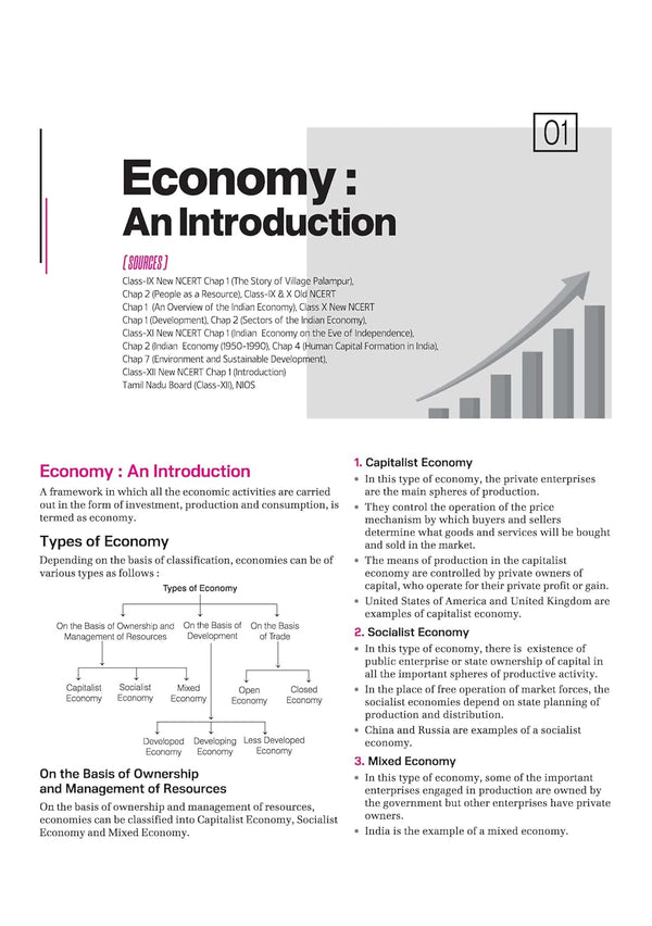 NCERT Notes Indian Economy (Class 9-12) | 2nd Revised Edition | For UPSC and Other Competitive Exams | English Medium