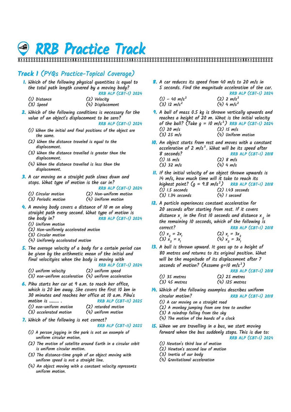 Mastermind RRB ALP (Assistant Loco Pilot) Exam 2026 | CBT-I + CBT-II + CBAT | Complete Notes with Mock Tests & Solved Papers | Formula Cheat Book & Free Current Affairs