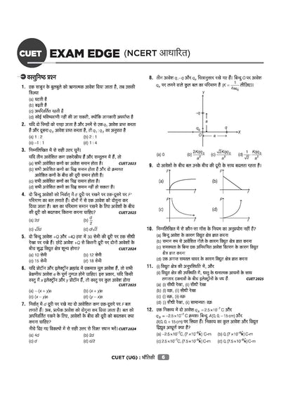 CUET UG 2026 Physics (Bhautiki) | Chapterwise Notes & Question Bank | Based on NTA Pattern | 1000+ NCERT MCQs, Assertion Reason & CBQ | Mindmaps & Flash Cards | Free Online Digital Support | Hindi Medium