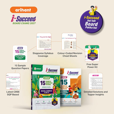 i-Succeed CBSE 15 Sample Question Papers Class 12 Economics Exam 2027 | Colour-Coded Revision Cheat Sheets, Toppers Copy with Expert Insights | FREE SUPER POWER KIT | Based on Latest CBSE SQP Released 21 Sept 2026
