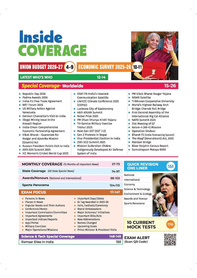 Headlines Current Affairs 2026 | Budget 2026-27 Special | 360° Coverage Feb 2025–Feb 2026 | UPSC, State PCS, SSC, NDA/CDS, Railway & Police Exams