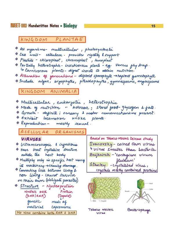 NEET (UG) Biology Handwritten Notes  2027 | Med Essence Personalised Study Guide | PYQ Punch, Exam-Oriented Concepts, Quick Revision & NEET Accelerate | Free Online Support