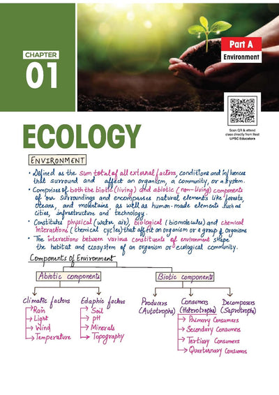 PULSE 3.0 Handwritten Notes: Environment & Ecology | Fully Revised Edition with SMART Framework | for UPSC Prelims, State PCS and Other Competitive Exam
