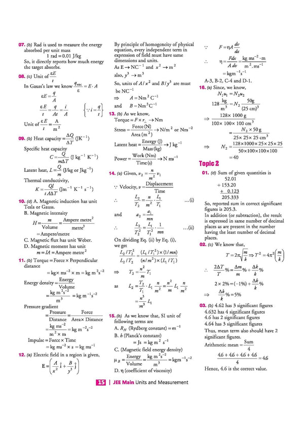 25 Years JEE Main Physics | Chapterwise Topicwise Levelwise 3500+ MCQs (2026–2002) for JEE Main & AIEEE | NTA Authenticated Answers & Topicwise Worksheets | Key Ideas, Concept Enhancer, Trap Alert