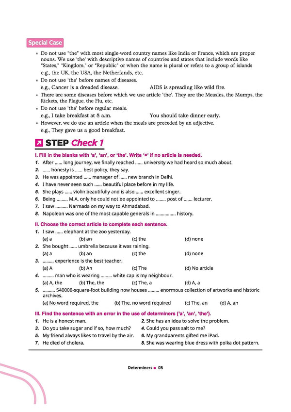 Step Up English Grammar for CBSE Class 10 | Based on NEP 2020 | Grammar & Creative Writing | Step Check for Practice, Exam Pattern, Previous Year Questions & Competency-Based Questions