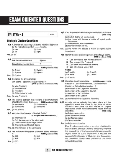 ICSE History & Civics Class 10 Exam | Quick Theory, Exam Pattern Questions & Sample Papers | As per Latest ICSE Syllabus | Que Bee 2nd Edition