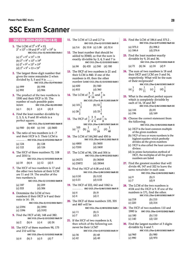 SSC Maths Chapterwise 7600+ MCQs | For CGL, CHSL, CPO, MTS, GD & Steno Exams | Eduquity & TCS Questions Till 2026 | Quick Revision Points + 100% Detailed Solutions