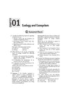 Arihant Ignite Topicwise MCQs Environment and Ecology Chapter 1 sample page showing Assessment Round questions on ecosystem services standing state ecocline gradients and decomposition processes