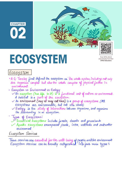 PULSE 3.0 Handwritten Notes: Environment & Ecology | Fully Revised Edition with SMART Framework | for UPSC Prelims, State PCS and Other Competitive Exam