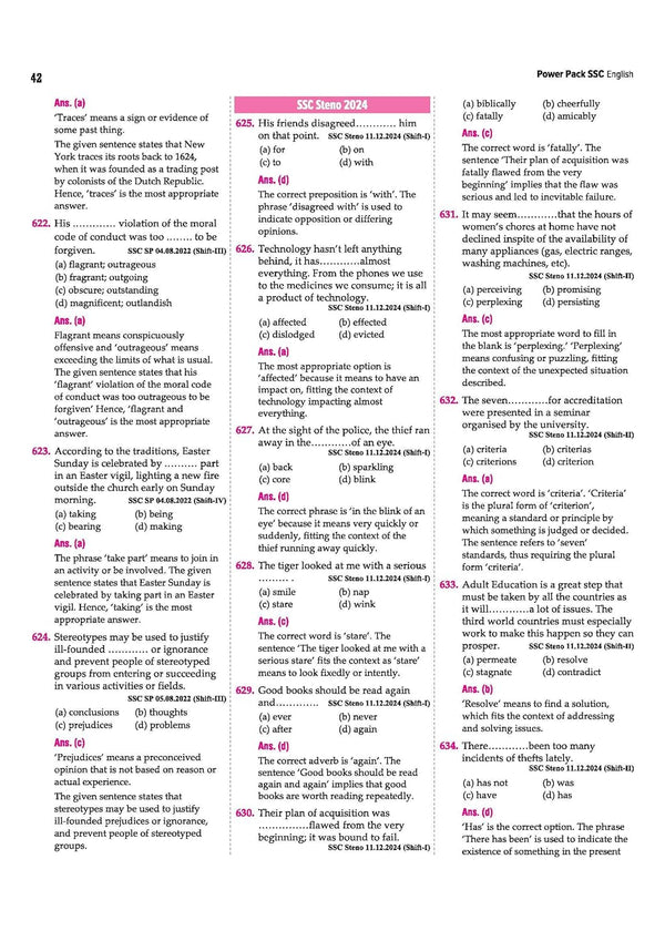 SSC English Chapterwise 8600+ MCQs | For CGL, CHSL, CPO, MTS, GD & Steno Exams | Eduquity & TCS Questions Till 2026 | Quick Revision Points + 100% Detailed Solutions