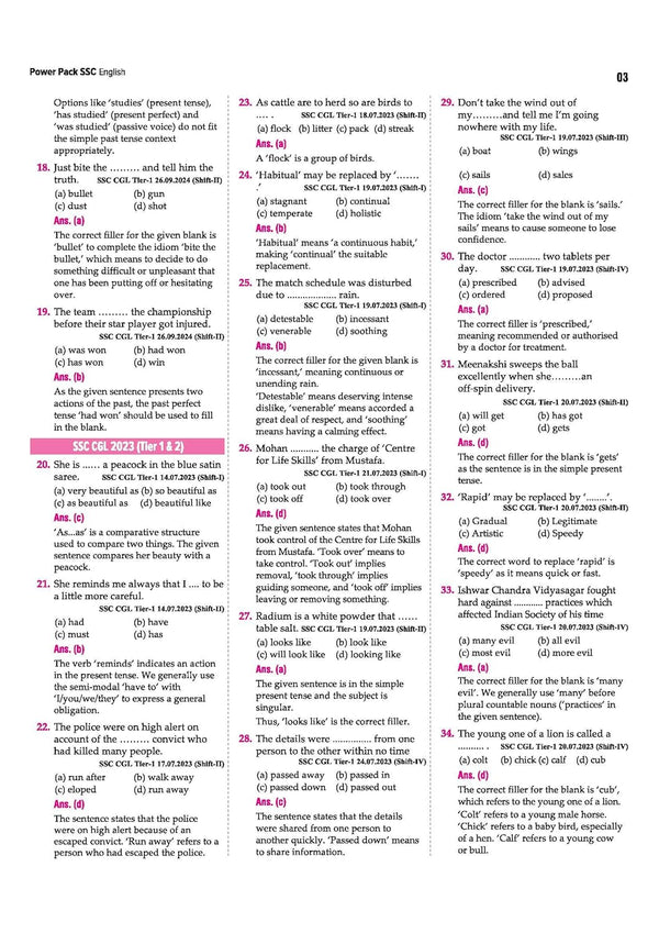 SSC English Chapterwise 8600+ MCQs | For CGL, CHSL, CPO, MTS, GD & Steno Exams | Eduquity & TCS Questions Till 2026 | Quick Revision Points + 100% Detailed Solutions