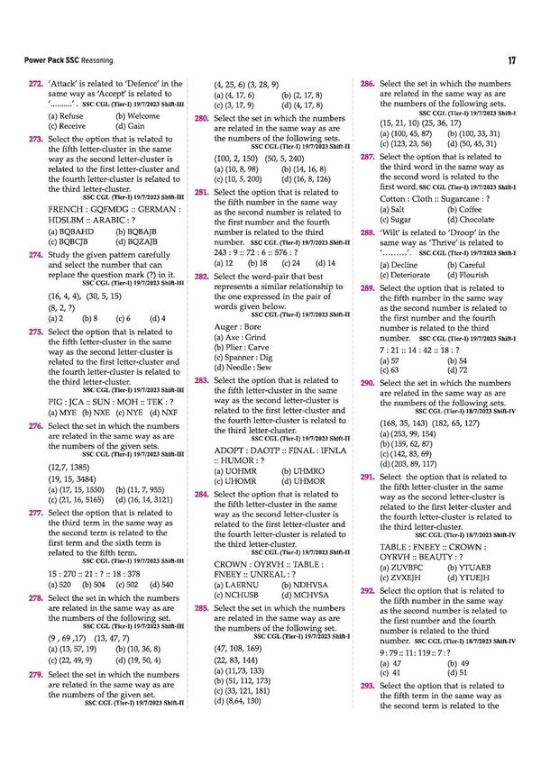 SSC Reasoning Chapterwise 7600+ MCQs | For CGL, CHSL, CPO, MTS, GD & Steno Exams | Eduquity & TCS Questions Till 2026 | Quick Revision Points + 100% Detailed Solutions