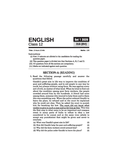 UP Board English Class 12 Exam 2027 | Fast Track Unsolved Papers (2026-2019) with All Set Coverage + 3 Model Papers Issued by UP Board | NCERT Based Complete Practice Book