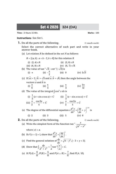 UP Board Mathematics Class 12 Exam 2027 | Fast Track Unsolved Papers (2026-2019) with All Set Coverage + 3 Model Papers Issued by UP Board | NCERT Based Complete Practice Book