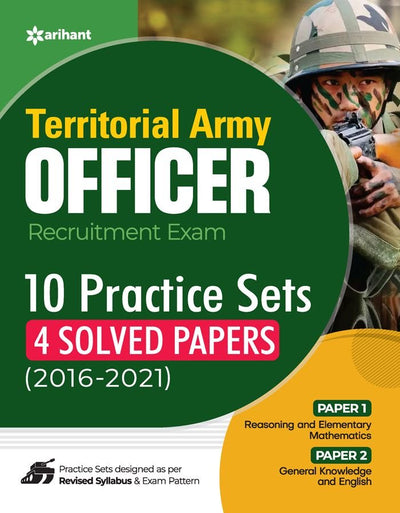 Territorial Army Officer Recruitment Exam10 Practice Sets 4 Solved Papers (2016-2021)