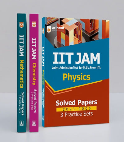 IIT JAM Solved Papers & Practice - Sets Physics, Chemistry, Mathematics (Set of 3 Books)